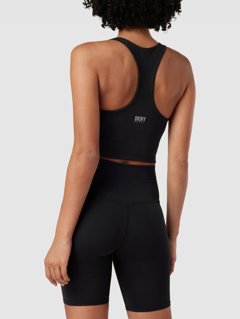 Bustier mit Racerback Modell 'BALANCE' in schwarz