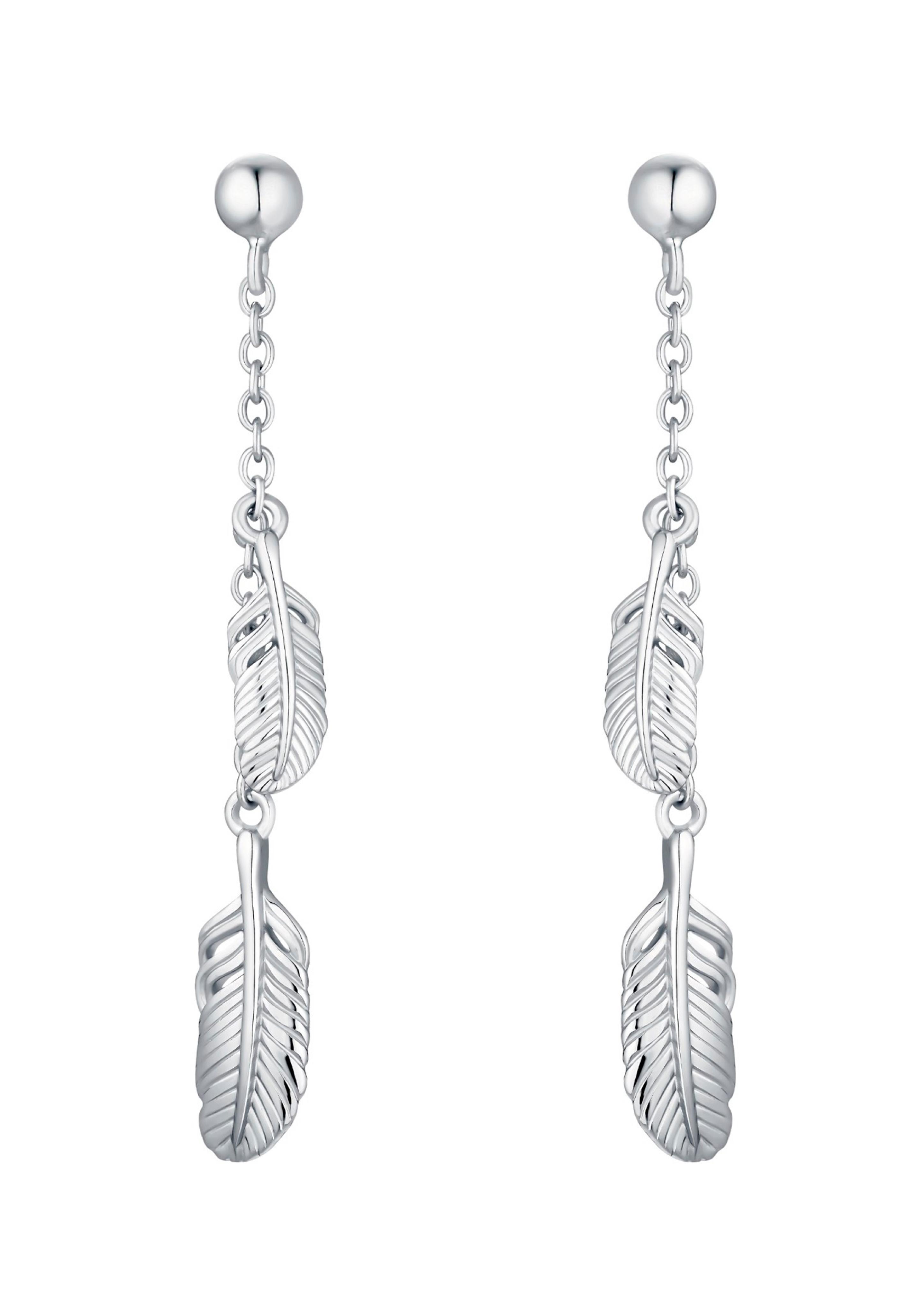 Feder-Ohrringe aus Silber 925  6005084-92E0