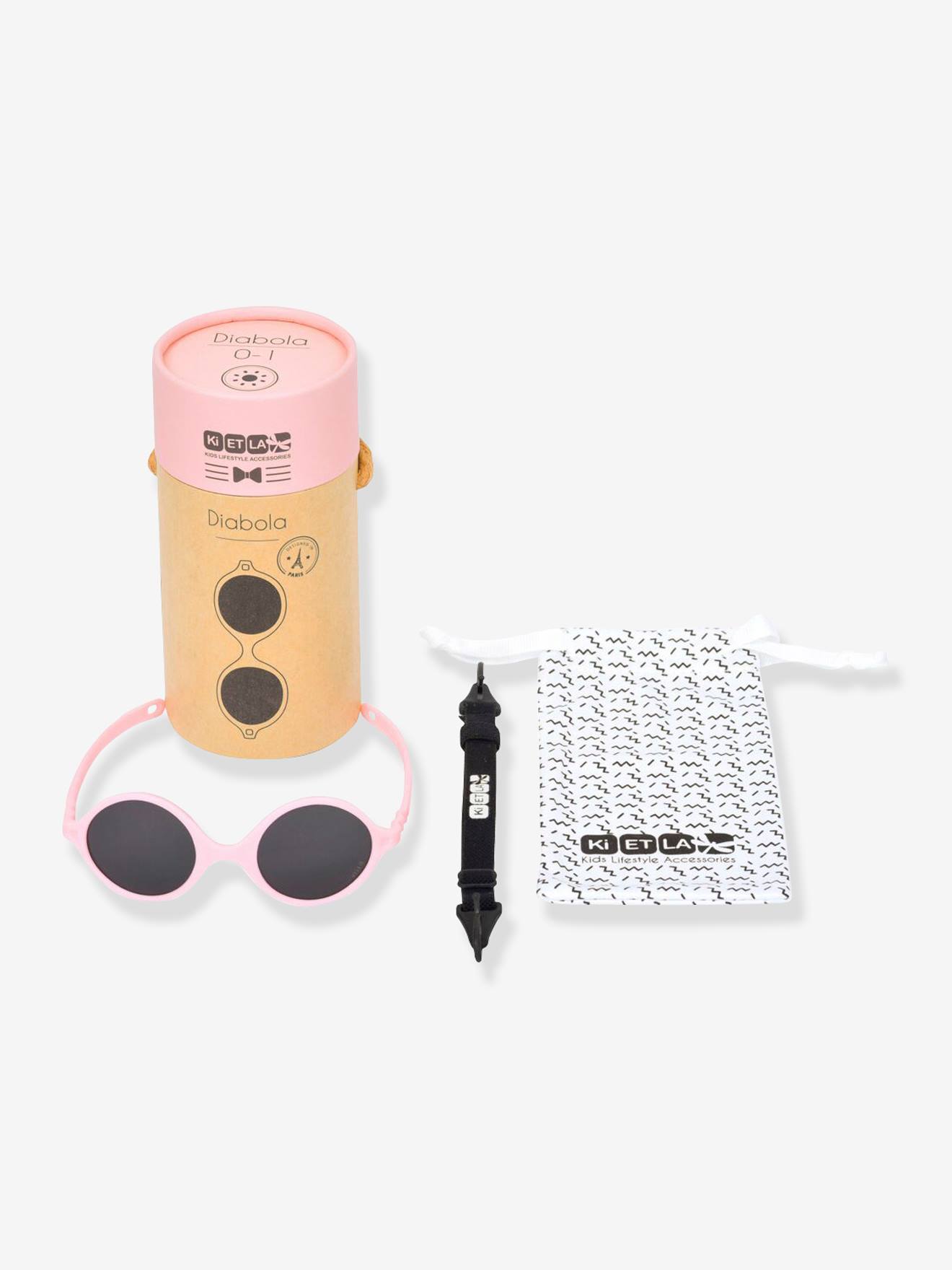 Ki-et-la Baby Sonnenbrille DIABOLA 2.0 KI ET LA, 0-1 Jahre - rosa