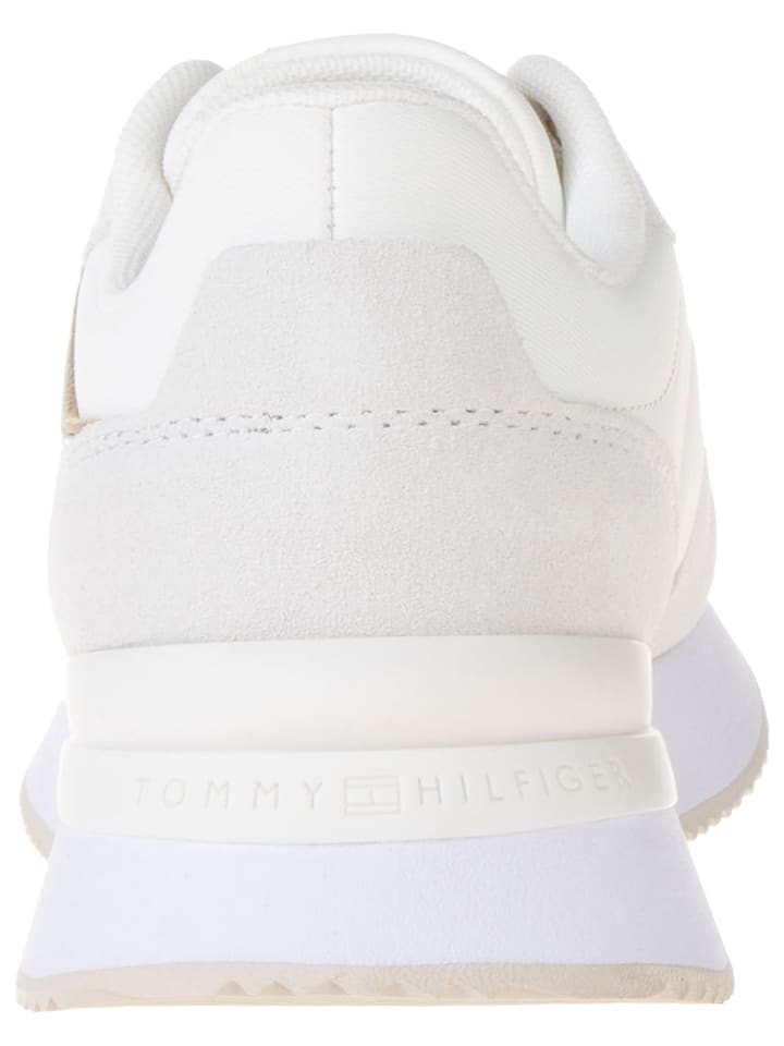 Tommy Hilfiger Shoes Leder-Sneakers in Weiß günstig kaufen 37