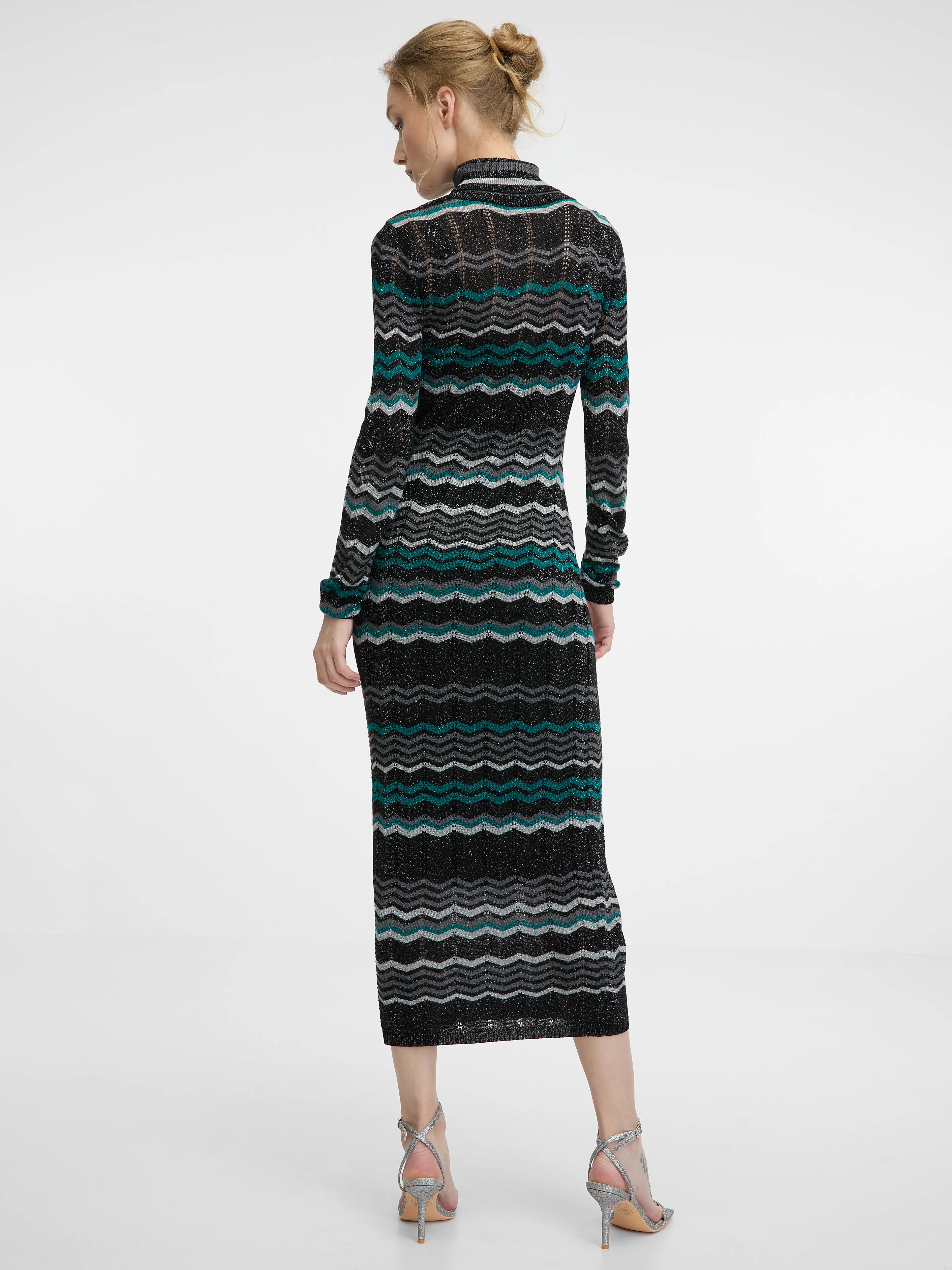 Schwarzes Damen-Midikleid ORSAY