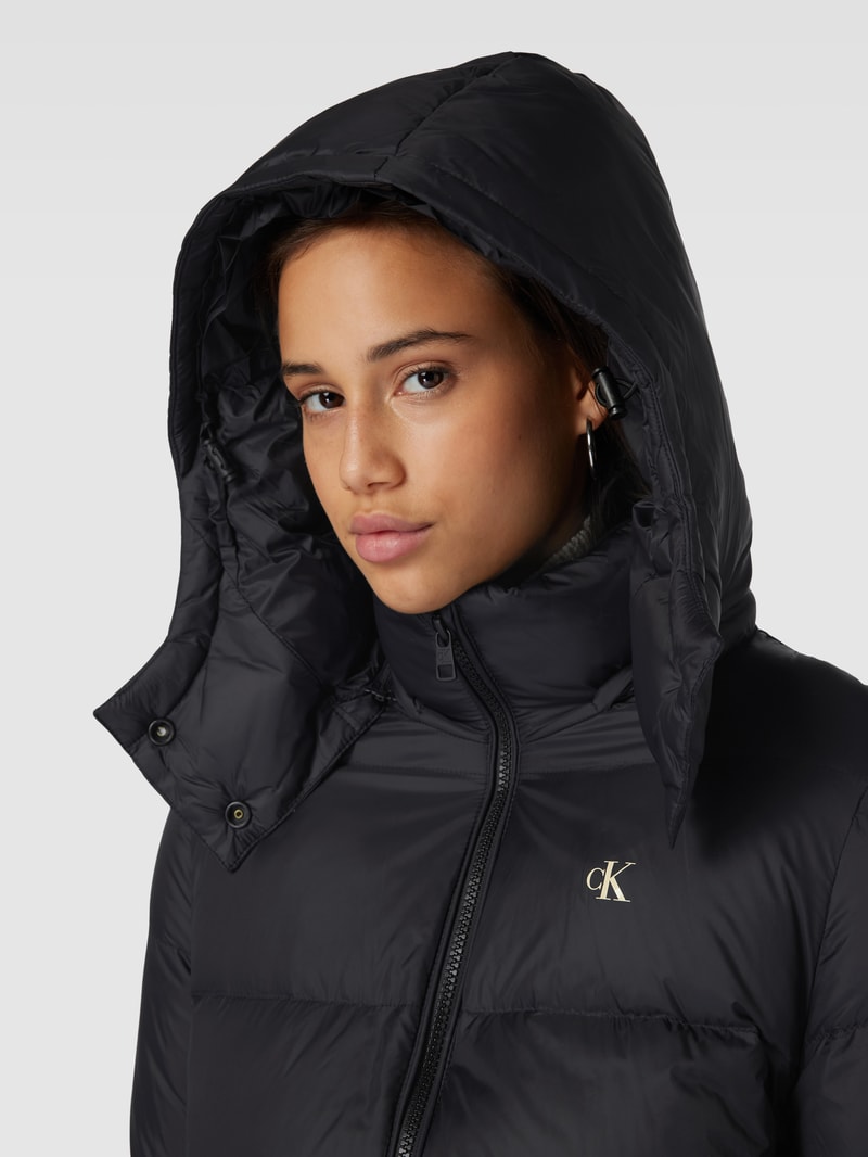 Steppjacke mit Kapuze in black