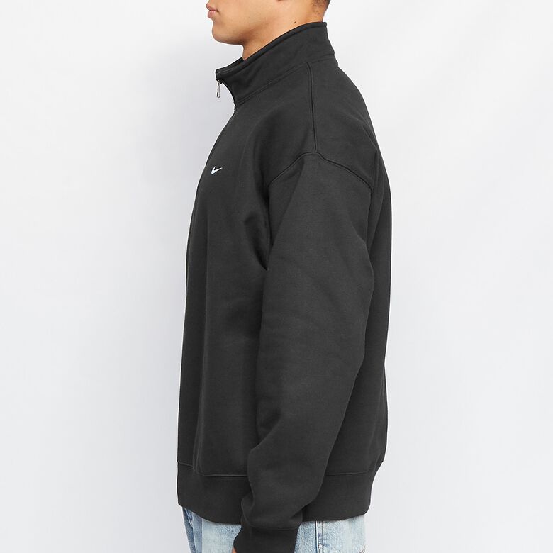 NIKE Solo Swoosh HW BB Quarter Zip Top black/white