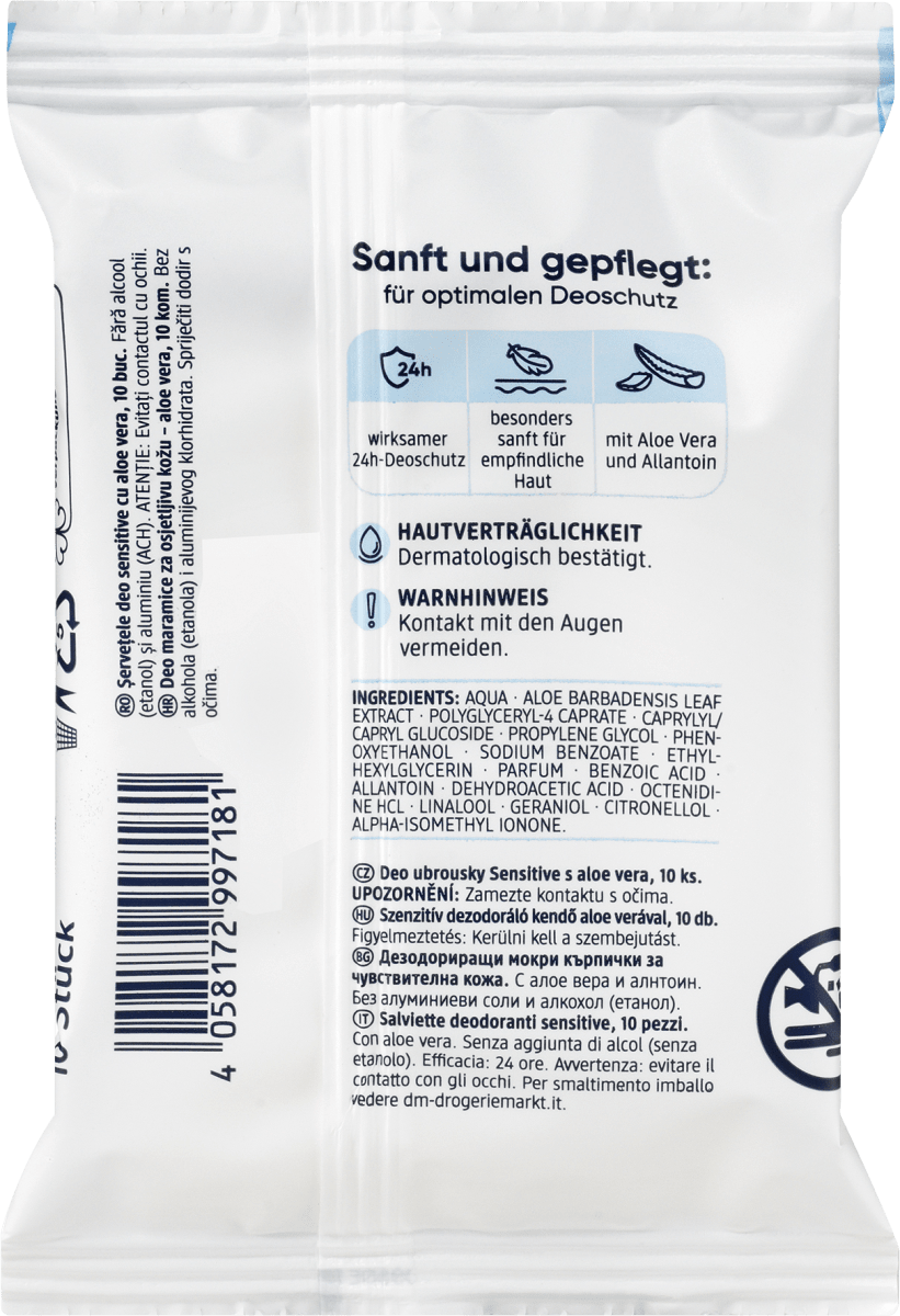 Deotücher Sensitive, 10 St