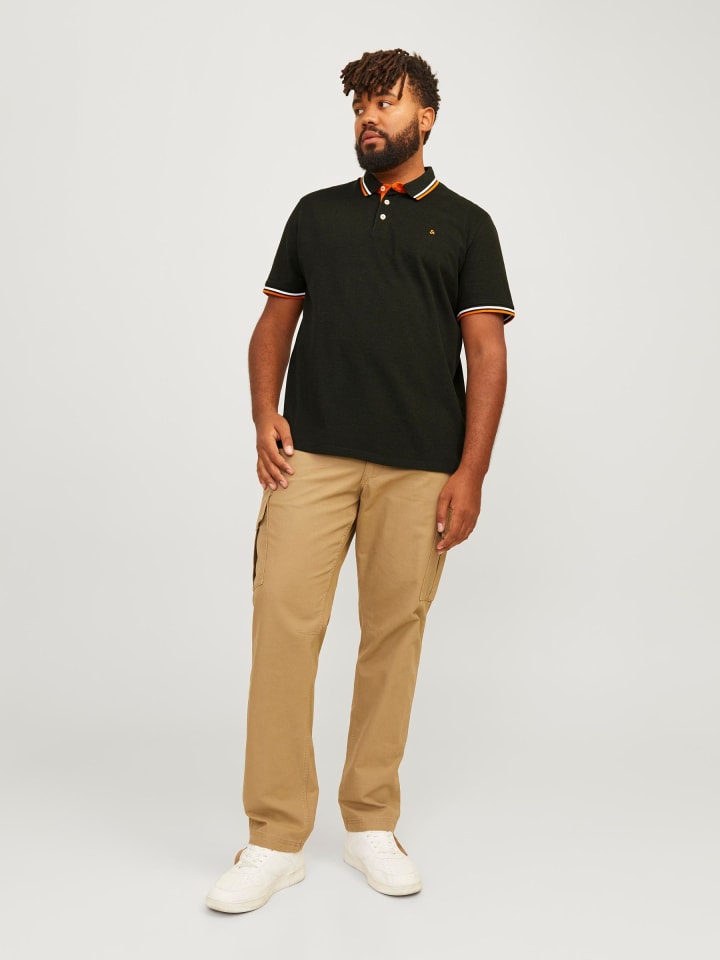 JACK & JONES PLUS Poloshirt in Kombu Green günstig kaufen