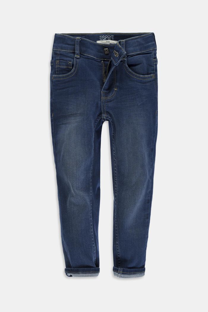 Stretch-Jeans mit Weitenservice und Verstellbund