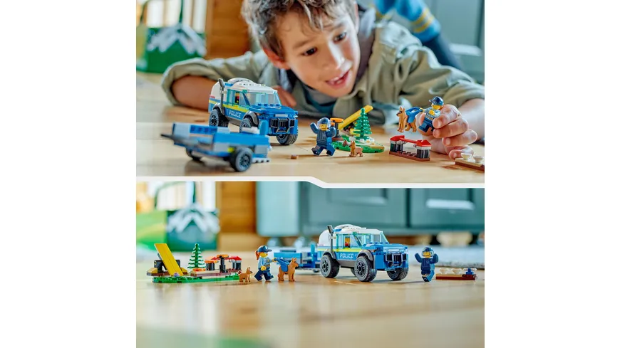LEGO City 60369 Mobiles Polizeihunde-Training