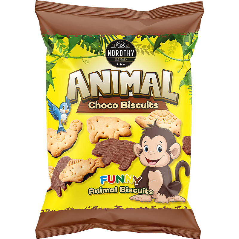 Kjeks animals Sjokolade, 150 g