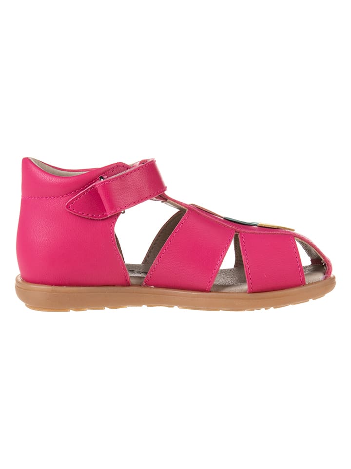 kmins Leder-Halbsandalen in Pink günstig kaufen