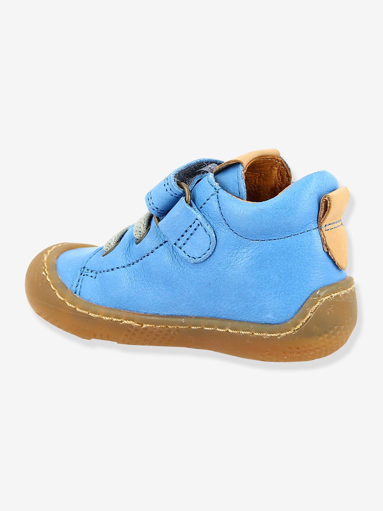 Bottillons cuir bébé garçon Airmes Babybotte® bleu