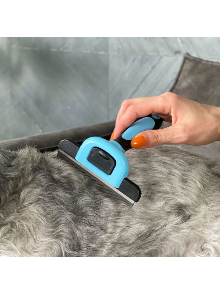 Intirilife Hundebürste Tierhaarbürste in Schwarz - Blau günstig kaufen onesize