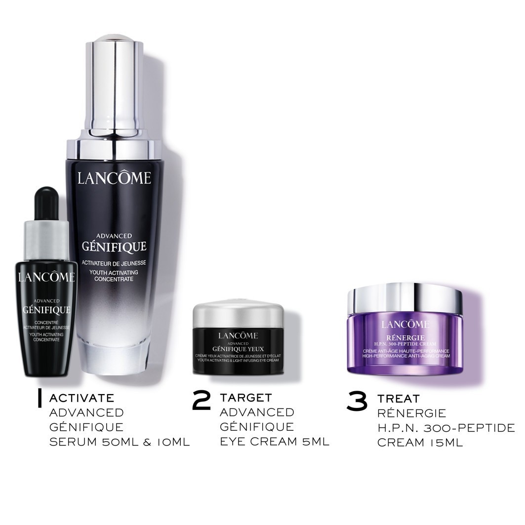 Advanced Set (AG Serum 50ml + AG Yeux 5ml + Rénergie H.P.N 300-Peptide Creme 15ml + AG Serum 10ml)