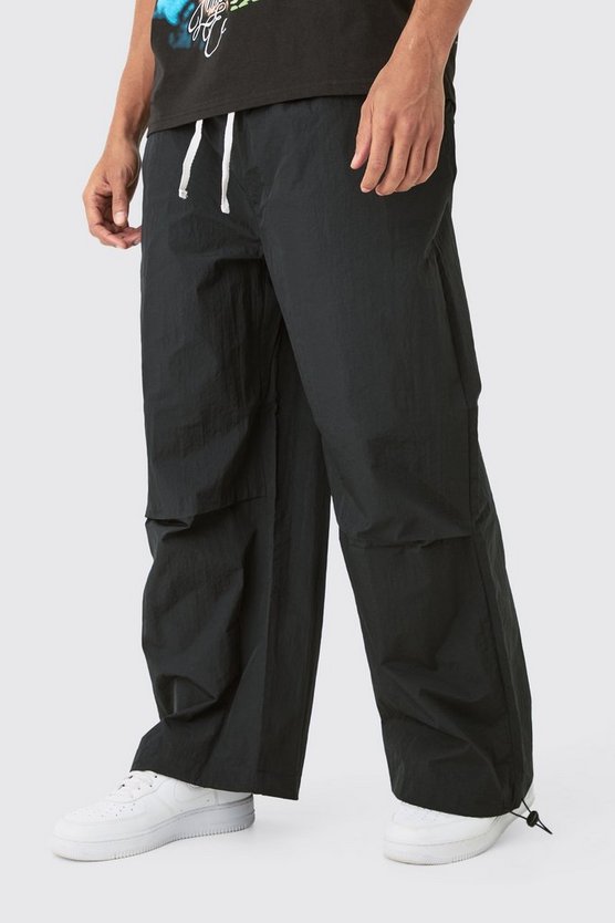 Oversize Parachut-Hose mit elastischem Bund