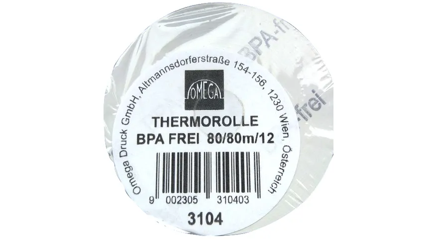 Thermorolle 80/80/12mm 80m 4 Rollen