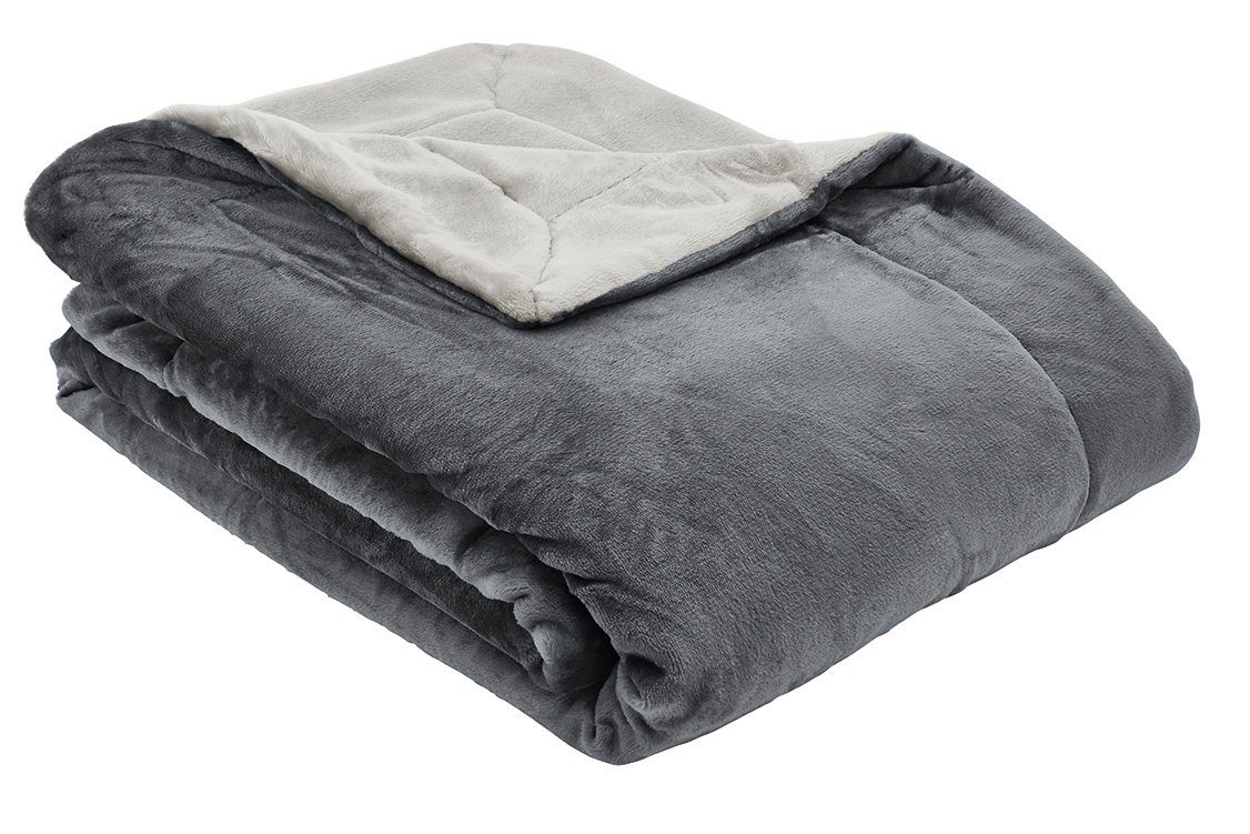 Wohndecke Doublesoft, s.Oliver, praktische Wendedecke, Kuscheldecke