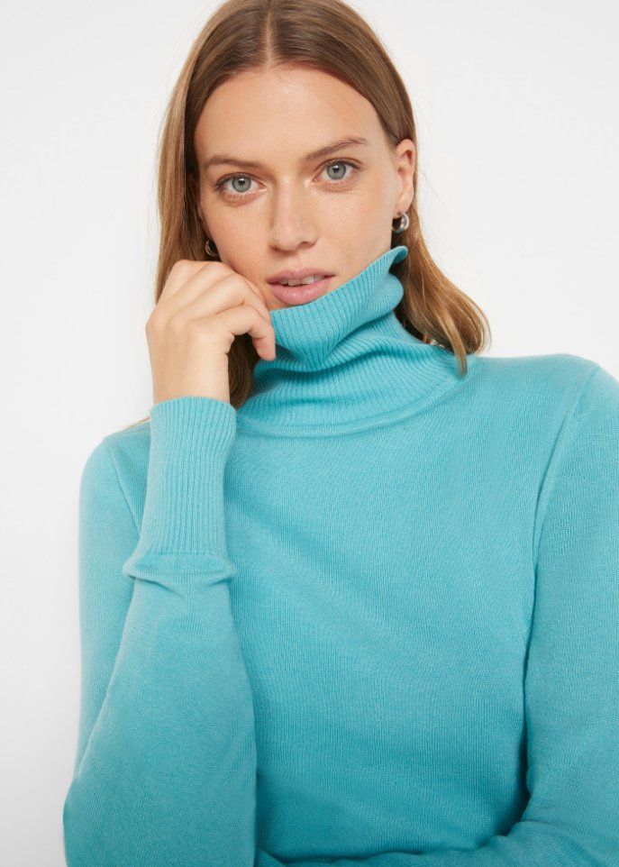 Basic Rollkragenpullover