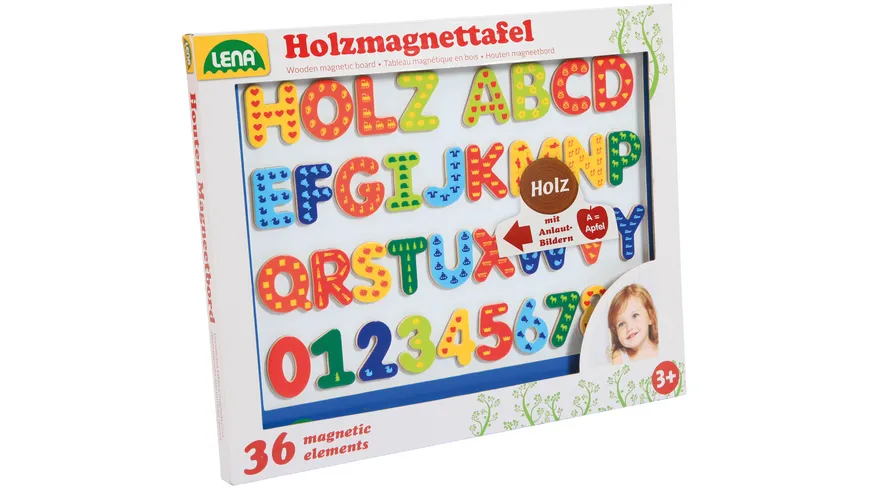 LENA Holz Magnettafel, Schaukarton 65822