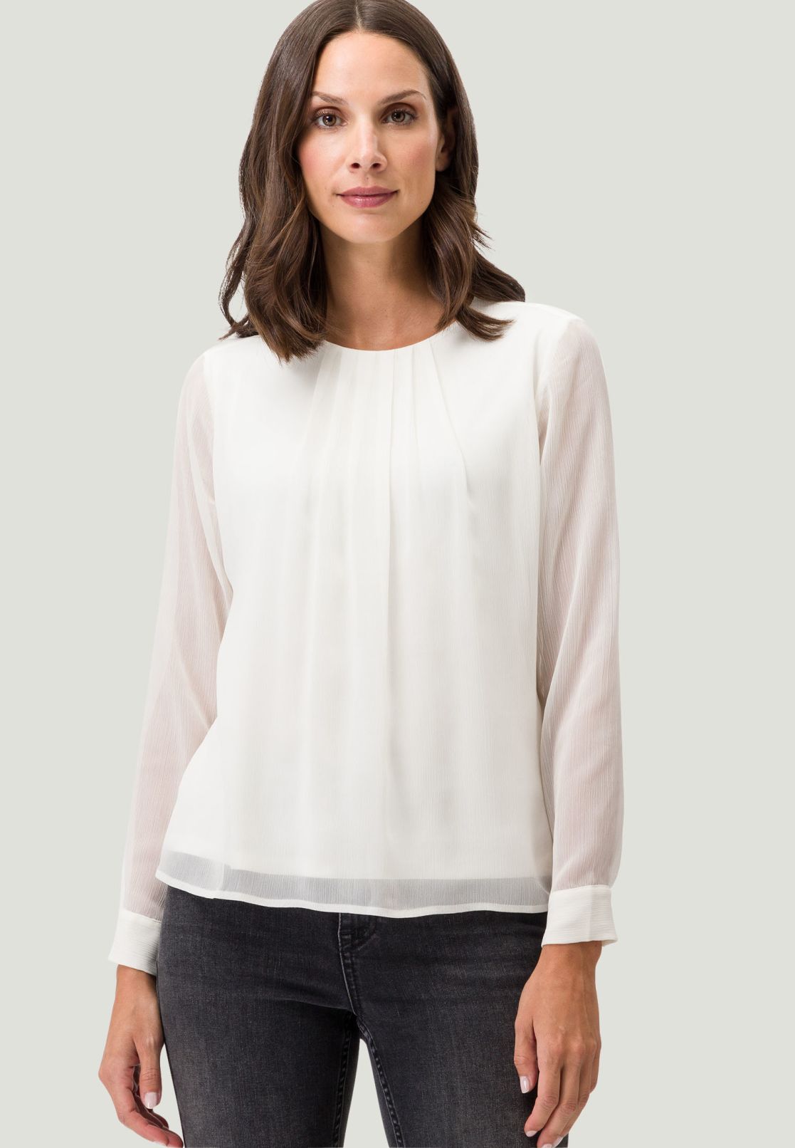 Blusenshirt mit Falten