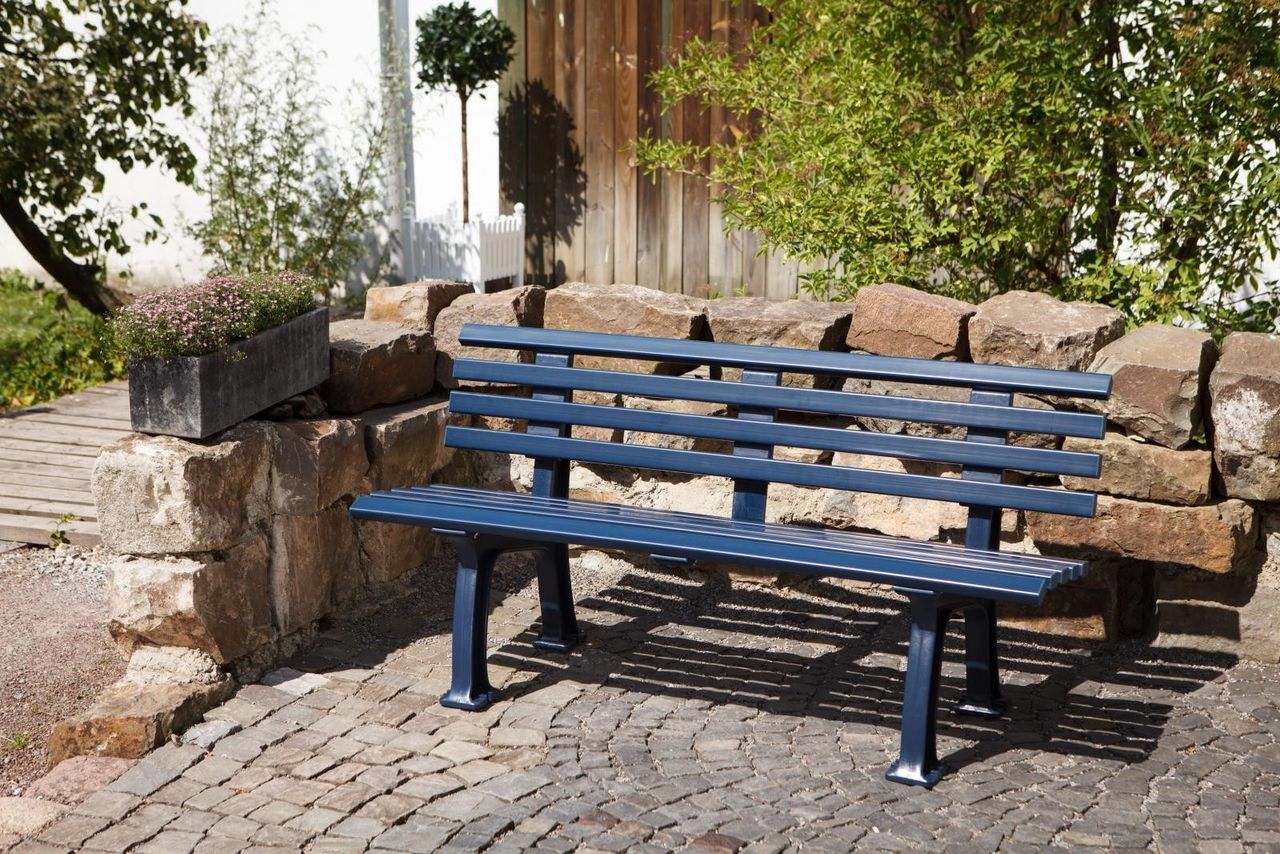 Blome Gartenbank Sylt stahlblau