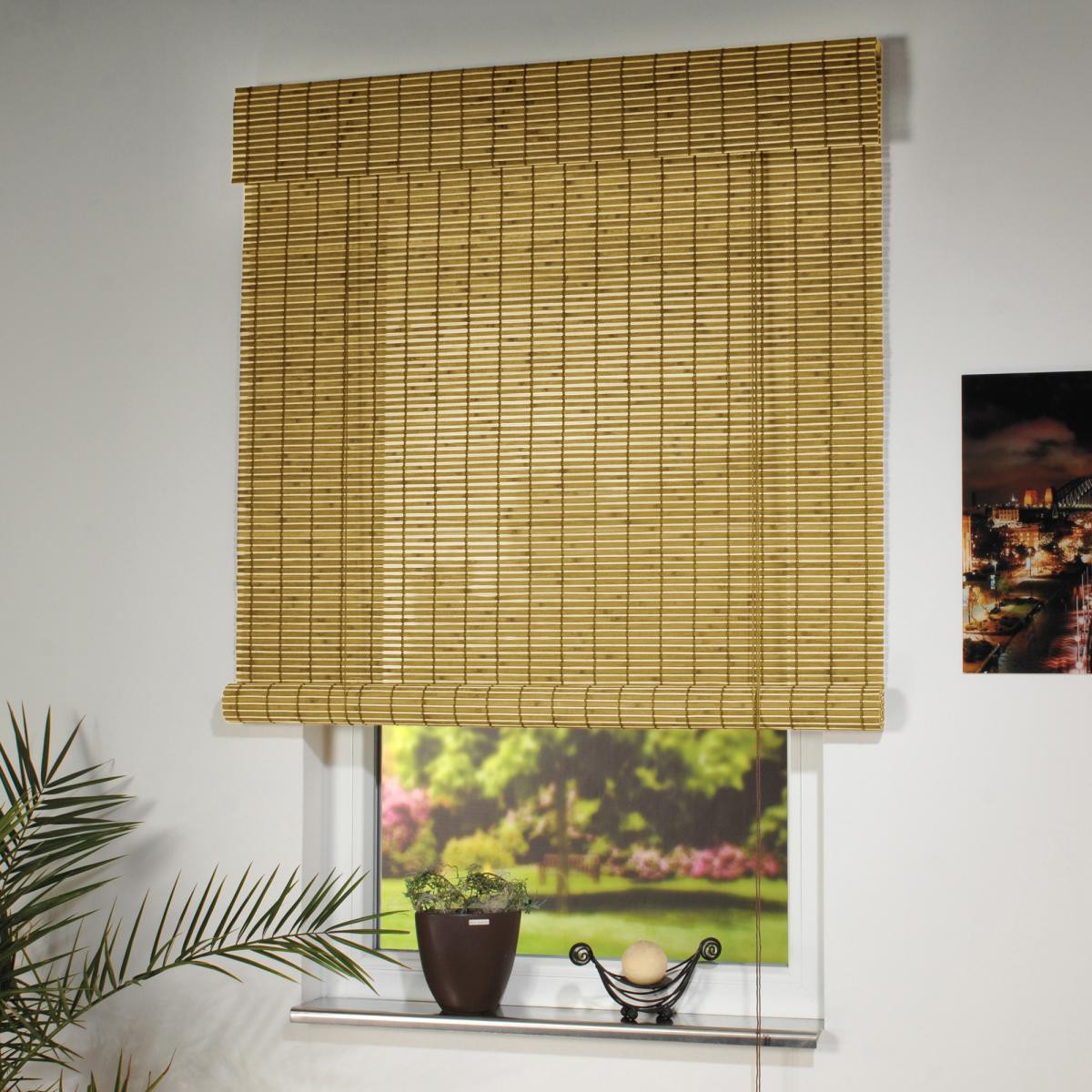 Bella Casa Holzrollo, Rollo 170 x 140 cm, natur