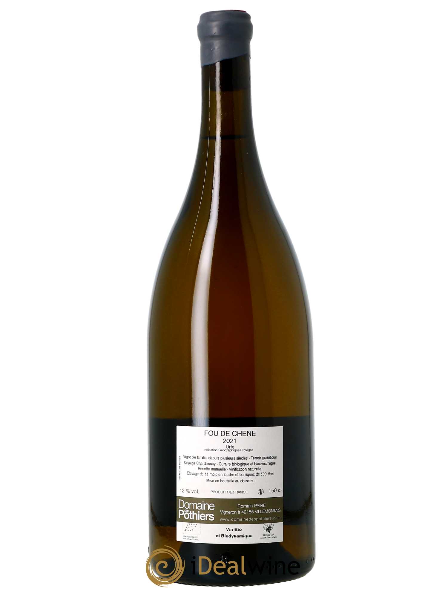 IGP Urfé Fou de Chêne Domaine des Pothiers  2021 - Lot de 1 Magnum