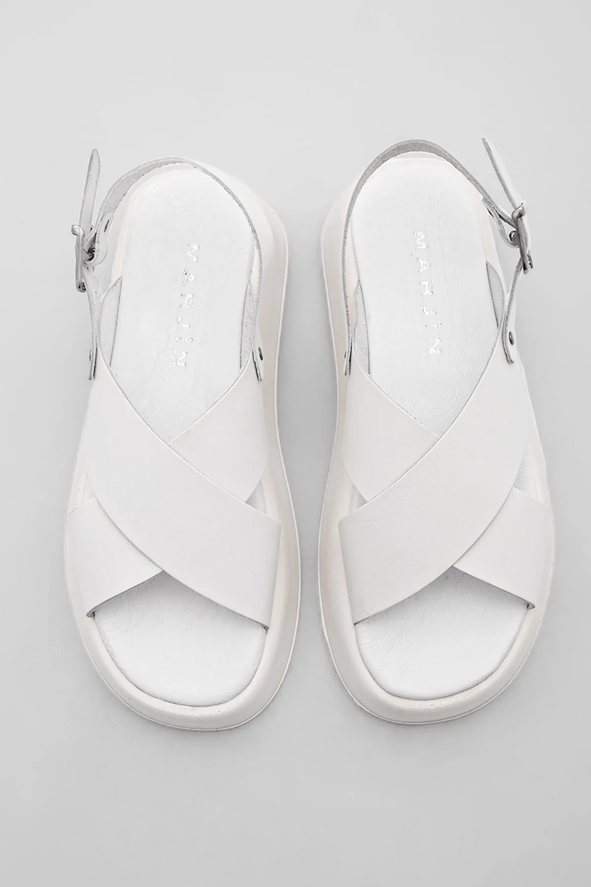 Marjin  Sandalette - Weiß - Flacher Absatz