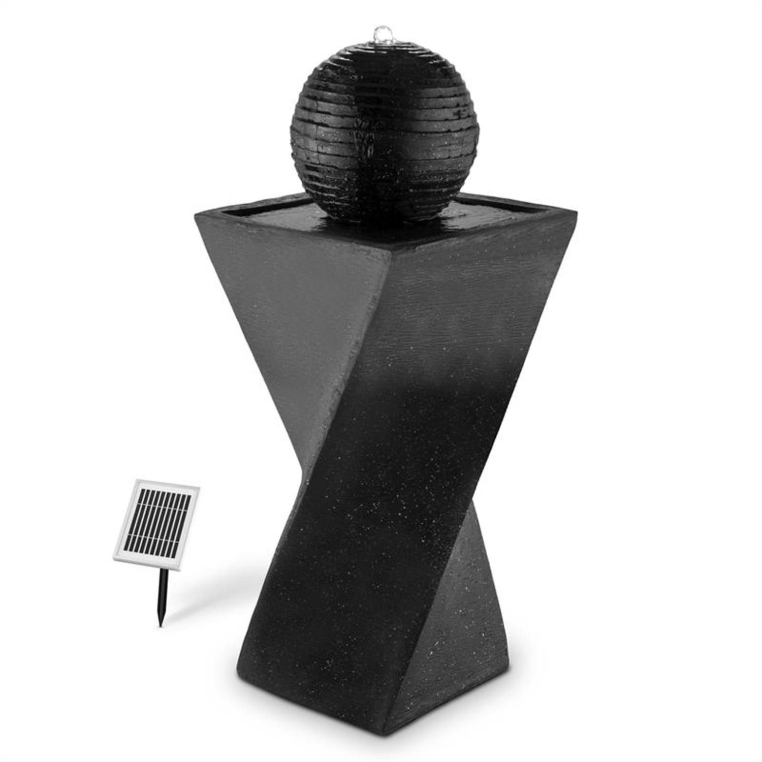 blumfeldt Wasserspiel Schönbrunn Solar Springbrunnen, 34.5 cm Breite, (Set, inkl. Pumpe,Solarpanel;LED-Beleuchtung und Anschlussmaterial), spring zimmer zier brunnen led-beleuchtung terasse solar outdoor