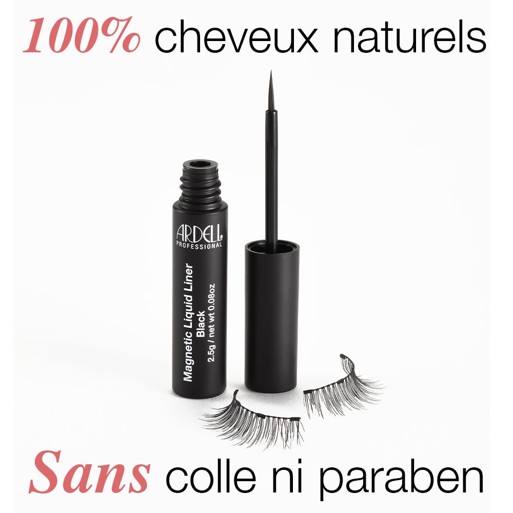 Ardell Kit de Faux-Cils magnétiques avec Liquid Liner Feutre Noir (2,5gr) 110 Kit Faux-Cils Magnétiques avec aimant invisible