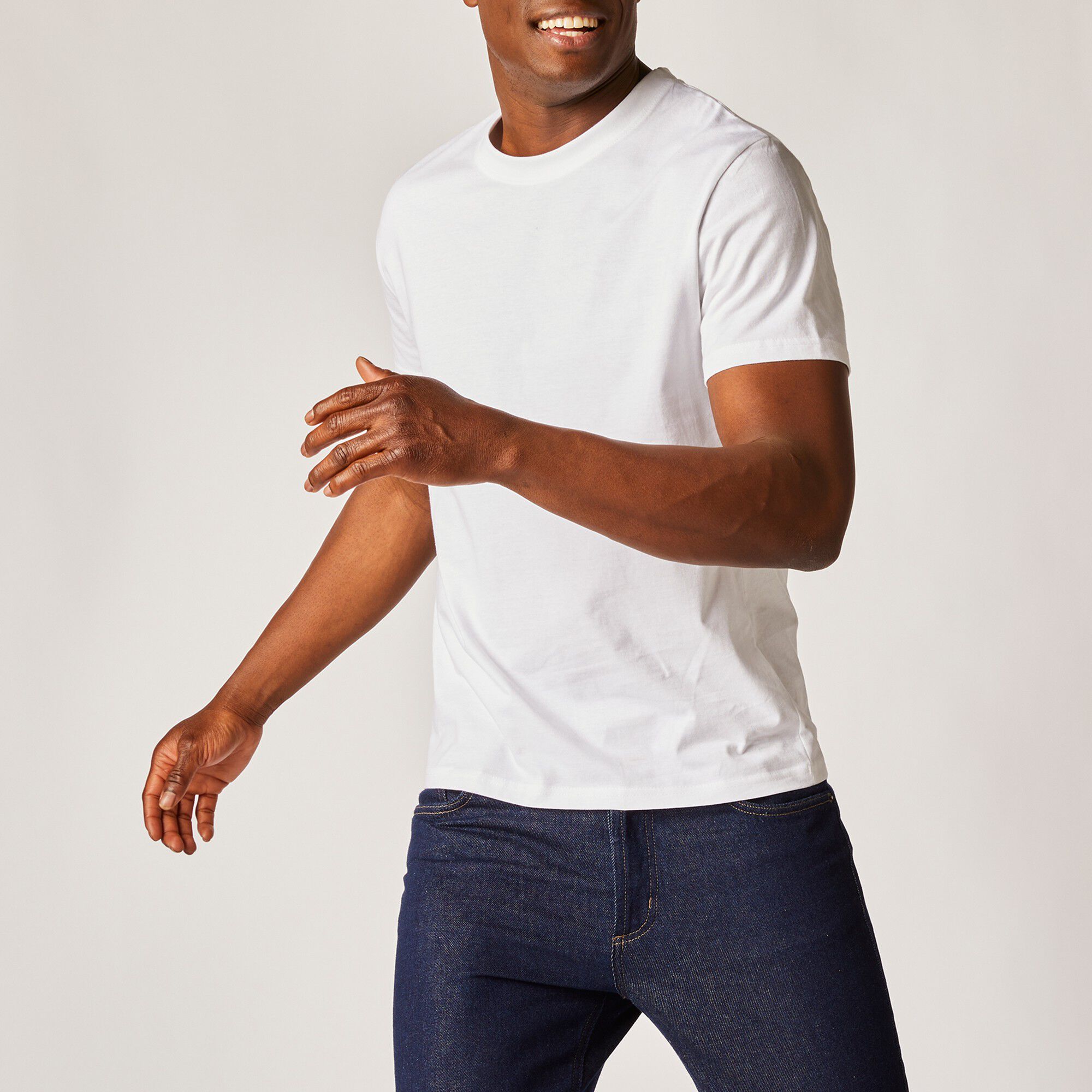T-shirt col rond manches courtes