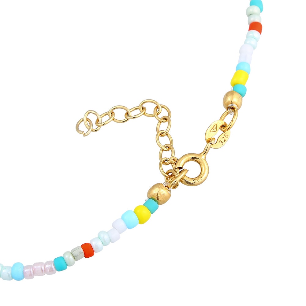 Elli Elli Bracelet de Cheville Femmes bracelet de cheville verre boules multicolores é Bijoux