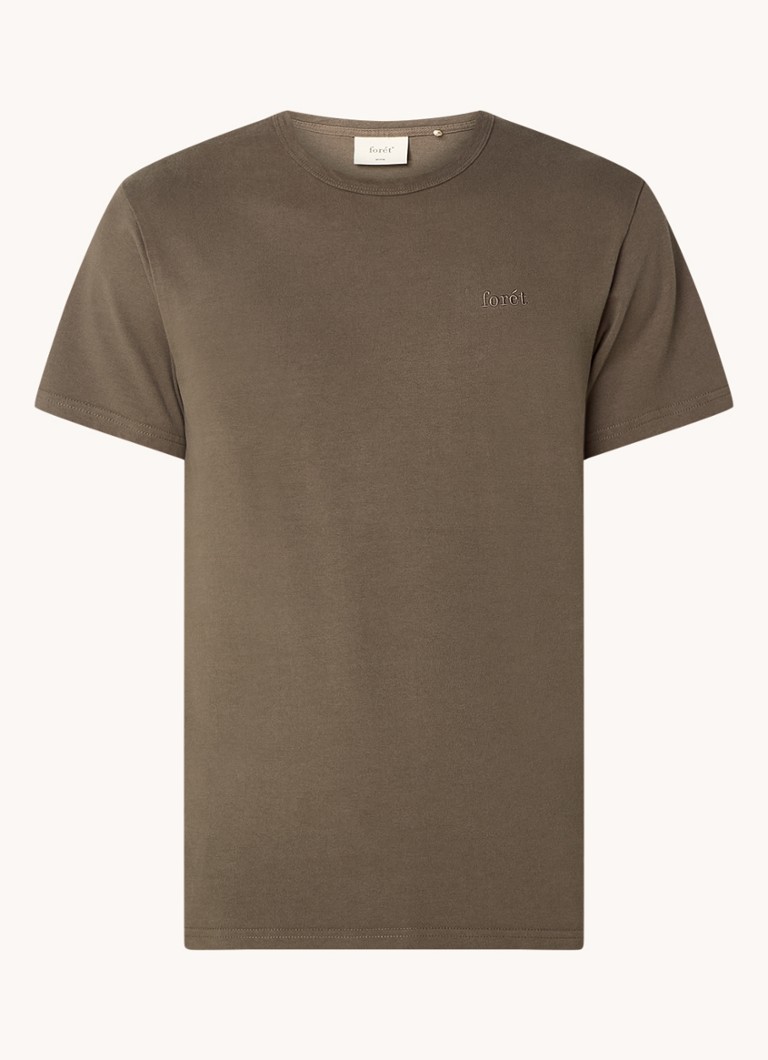 Tricou din bumbac organic Forest cu logo brodat