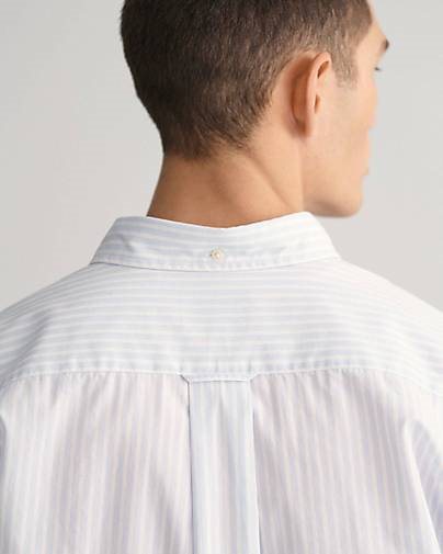 GANT Herren Hemd REG POPLIN STRIPE SHIRT Regular Fit Langarm