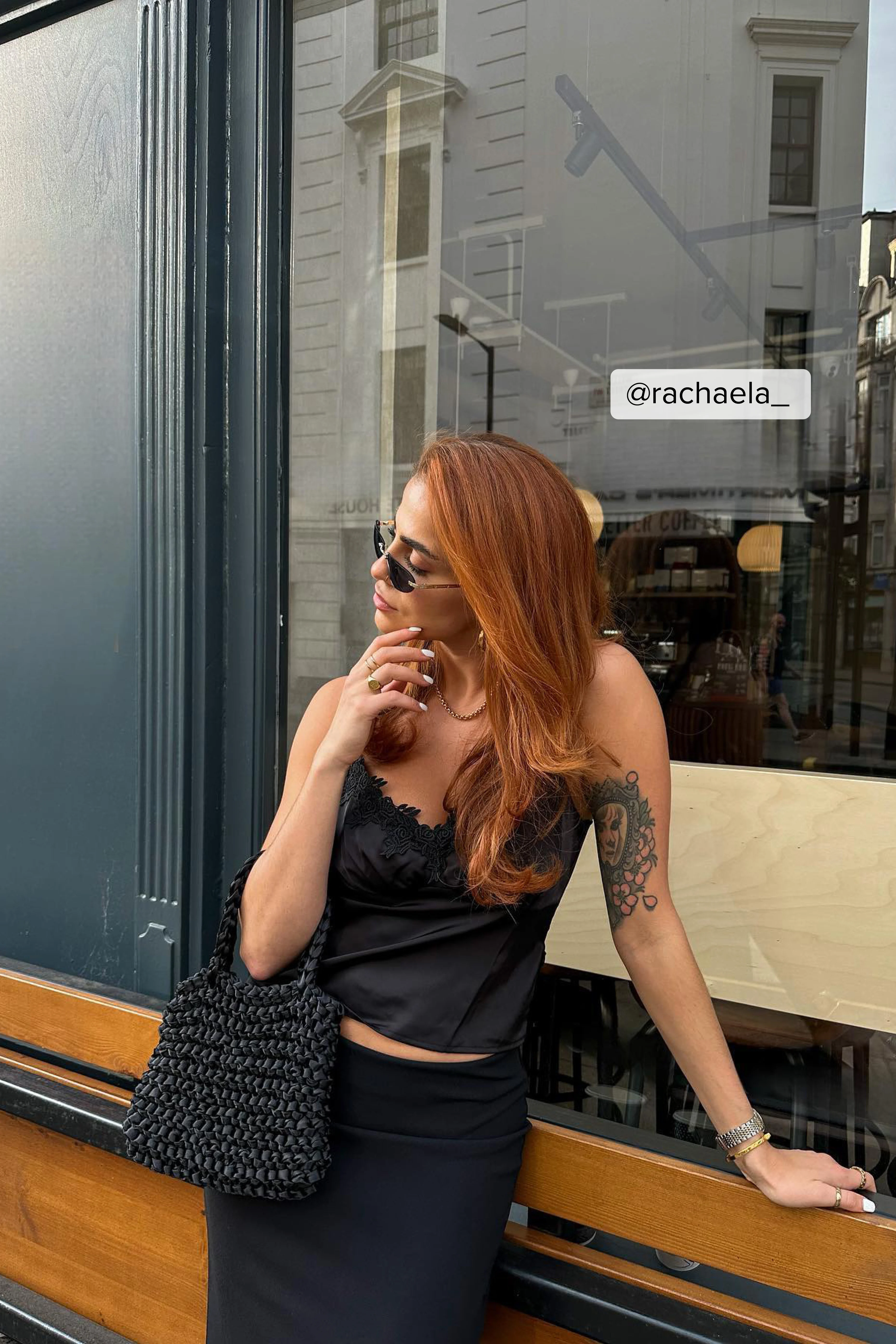 Cropped-Top aus Satin mit Spitze