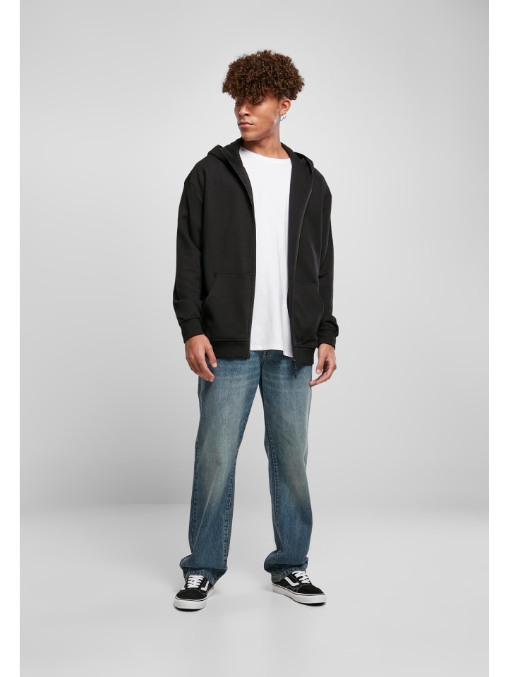 Urban Classics Urban Classics Zip-Kapuzenpullover in black günstig kaufen