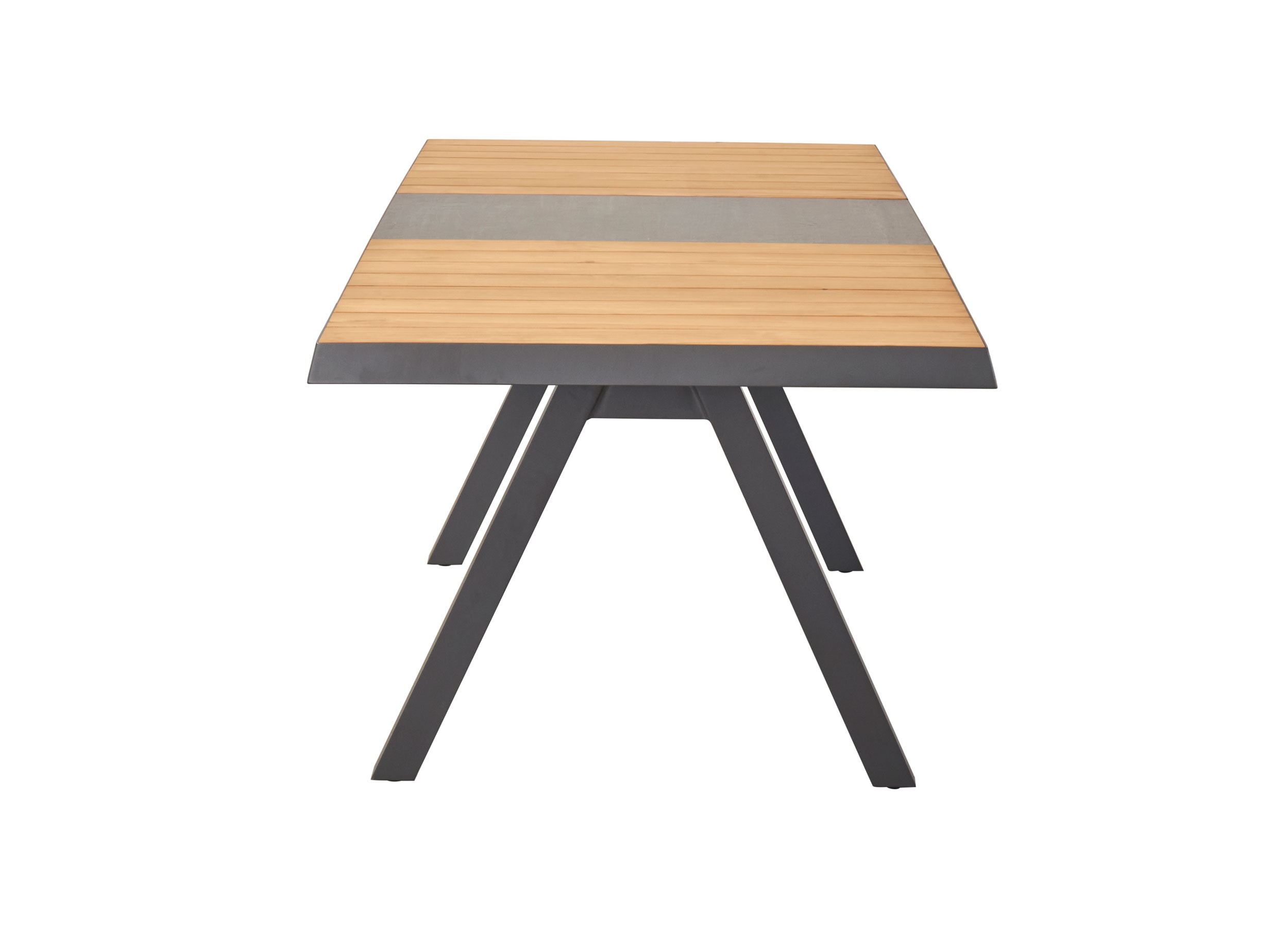 OUTDOORAusziehtisch Keramik/Teak