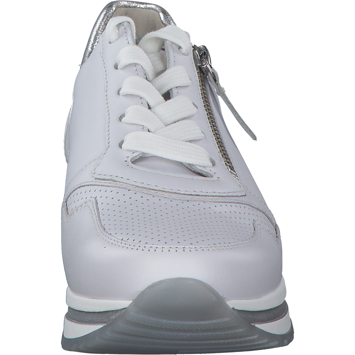 Gabor 26.528, Sneakers Low, Damen, weiss/silber (perf)