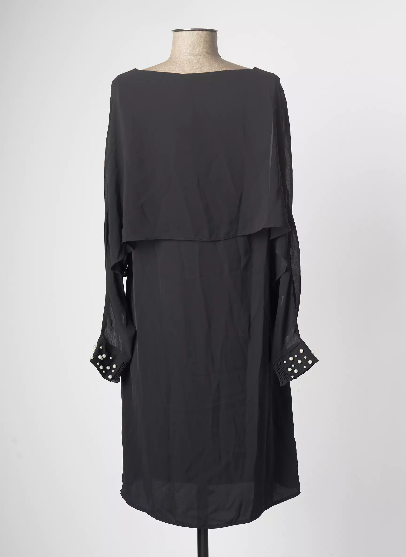 Fransa Robes Mi Longues Femme couleur noir