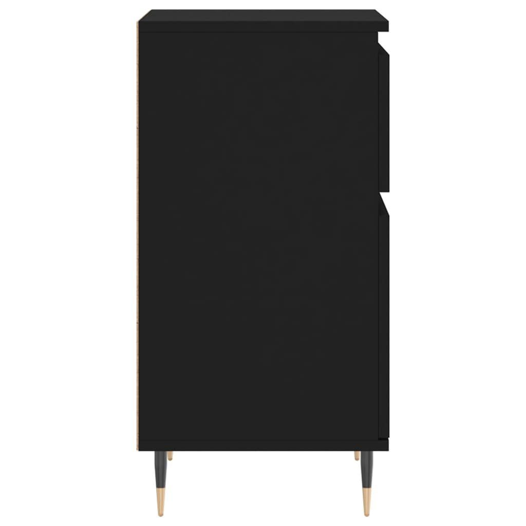 vidaXL Anrichte Sideboards 2 Stk Schwarz 40x35x70 cm Holzwerkstoff Kommode