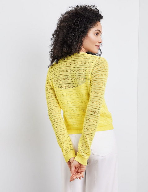Cardigan aus Pointelle-Strick