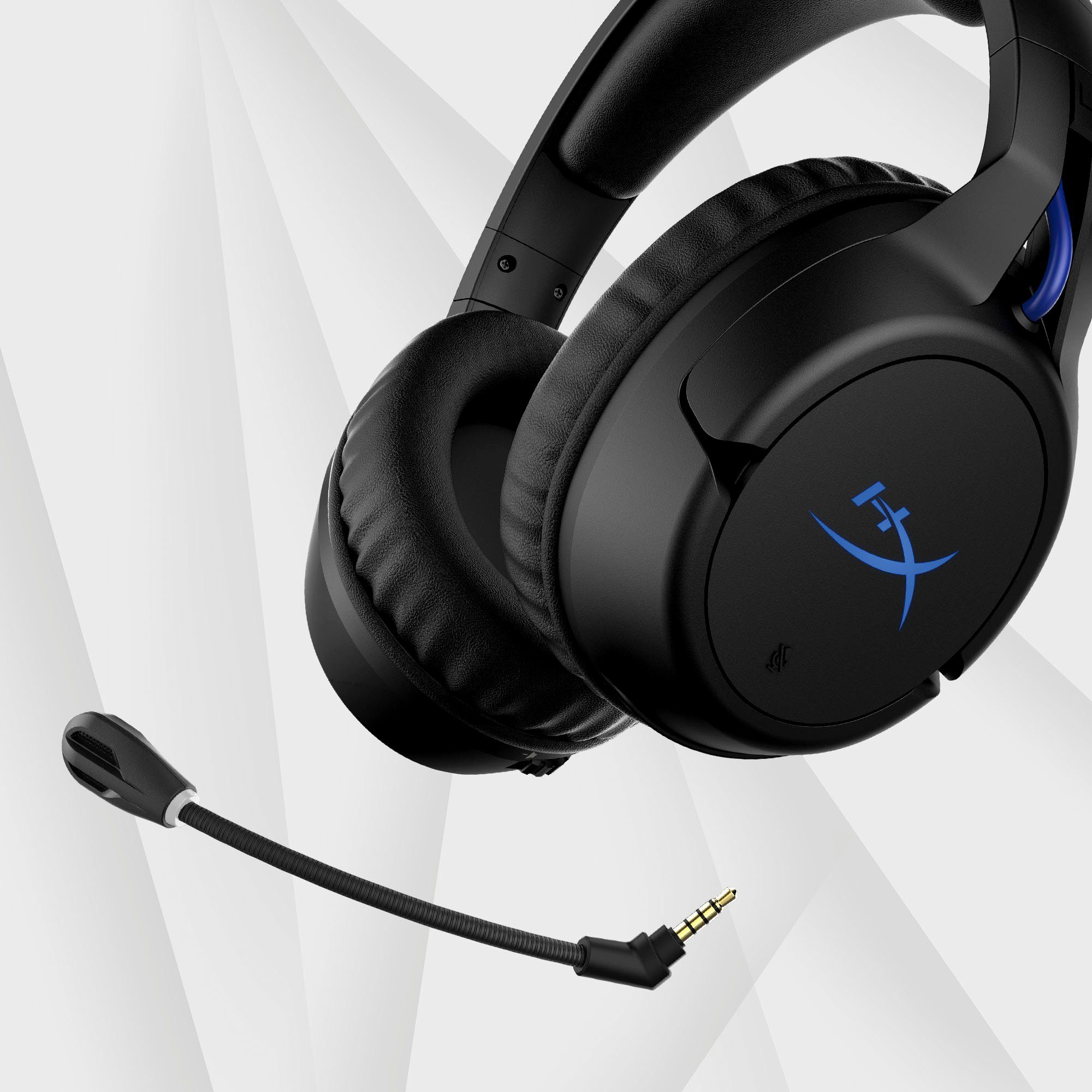 HyperX Cloud Flight Wireless Black/Blue für PlayStation Gaming-Headset (Mikrofon abnehmbar, Rauschunterdrückung, Wireless)