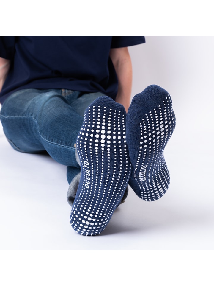 Occulto 2er Pack Stoppersocken Andi in Schwarz-Grau günstig kaufen