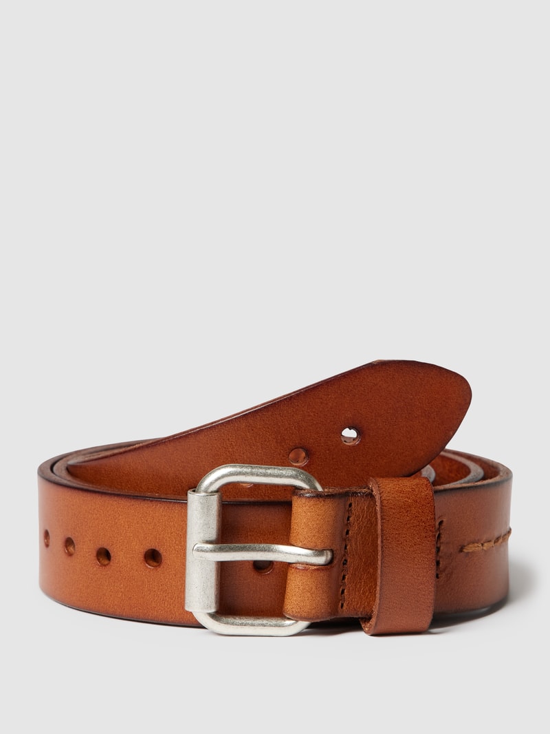 Gürtel mit Label-Detail Modell 'Eika' in cognac