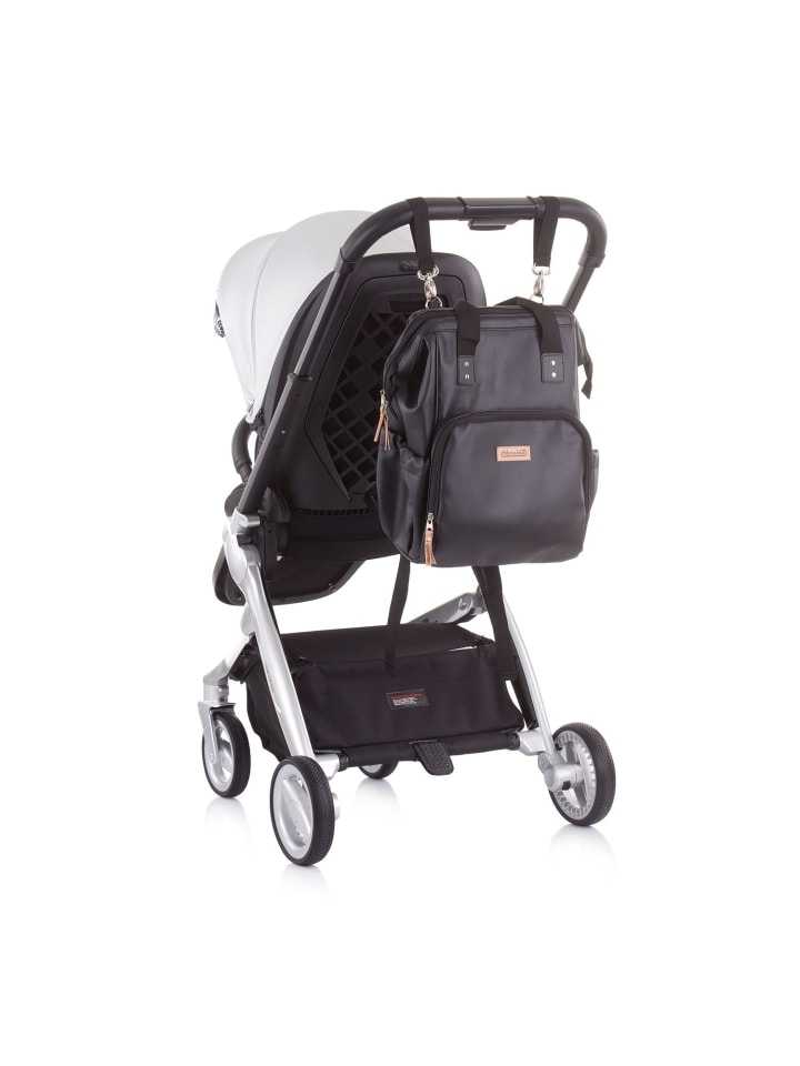 Chipolino Kinderwagentasche, Rucksack in schwarz günstig kaufen onesize