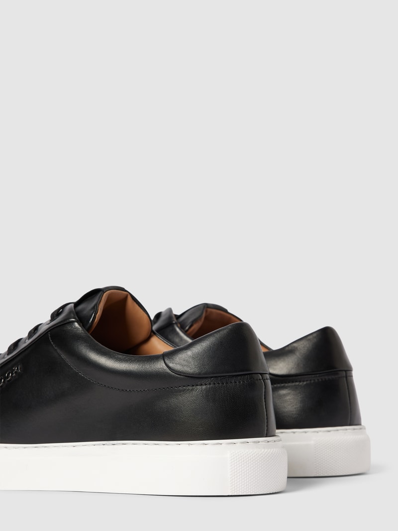 Sneaker aus echtem Leder Modell 'Coralie' in schwarz