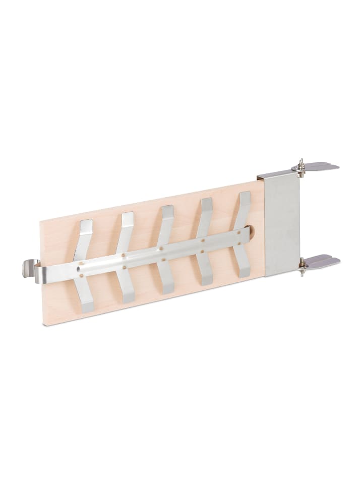 relaxdays Flammlachsbrett in Natur/ Silber - (B)17 x (H)55 x (T)6 cm günstig kaufen onesize