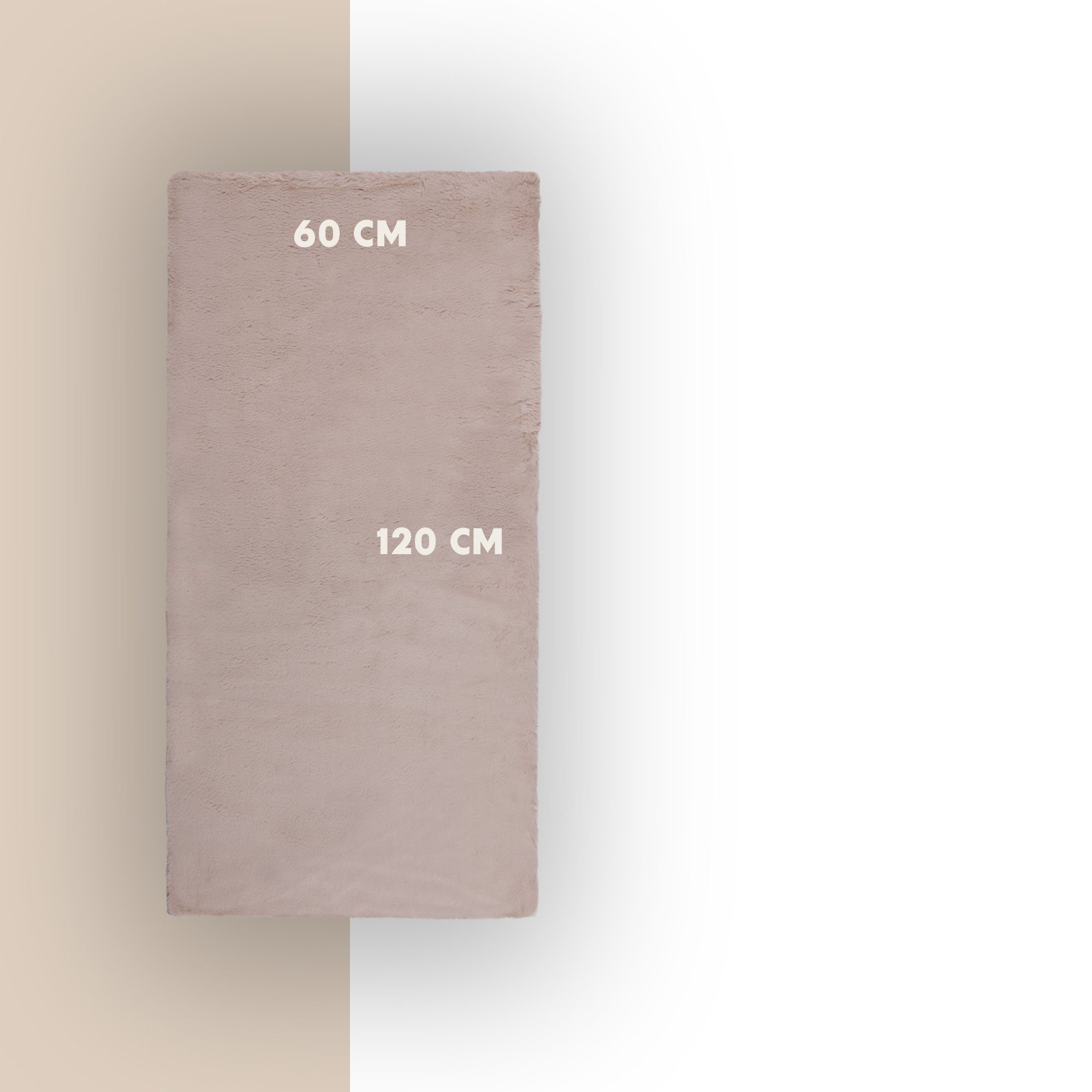 Fellteppich Allzweckteppich Flauschig, Bestlivings, Rechteckig, Höhe: 20 mm, Hochflor Teppich 60x120cm - Flauschteppich - extra flausch Antirutsch