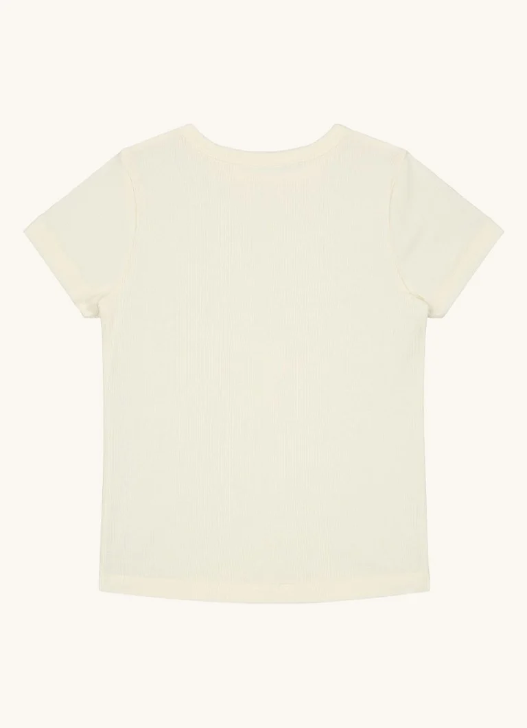 Tricou fără mâneci cu nervuri din amestec de bumbac organic Gray Label