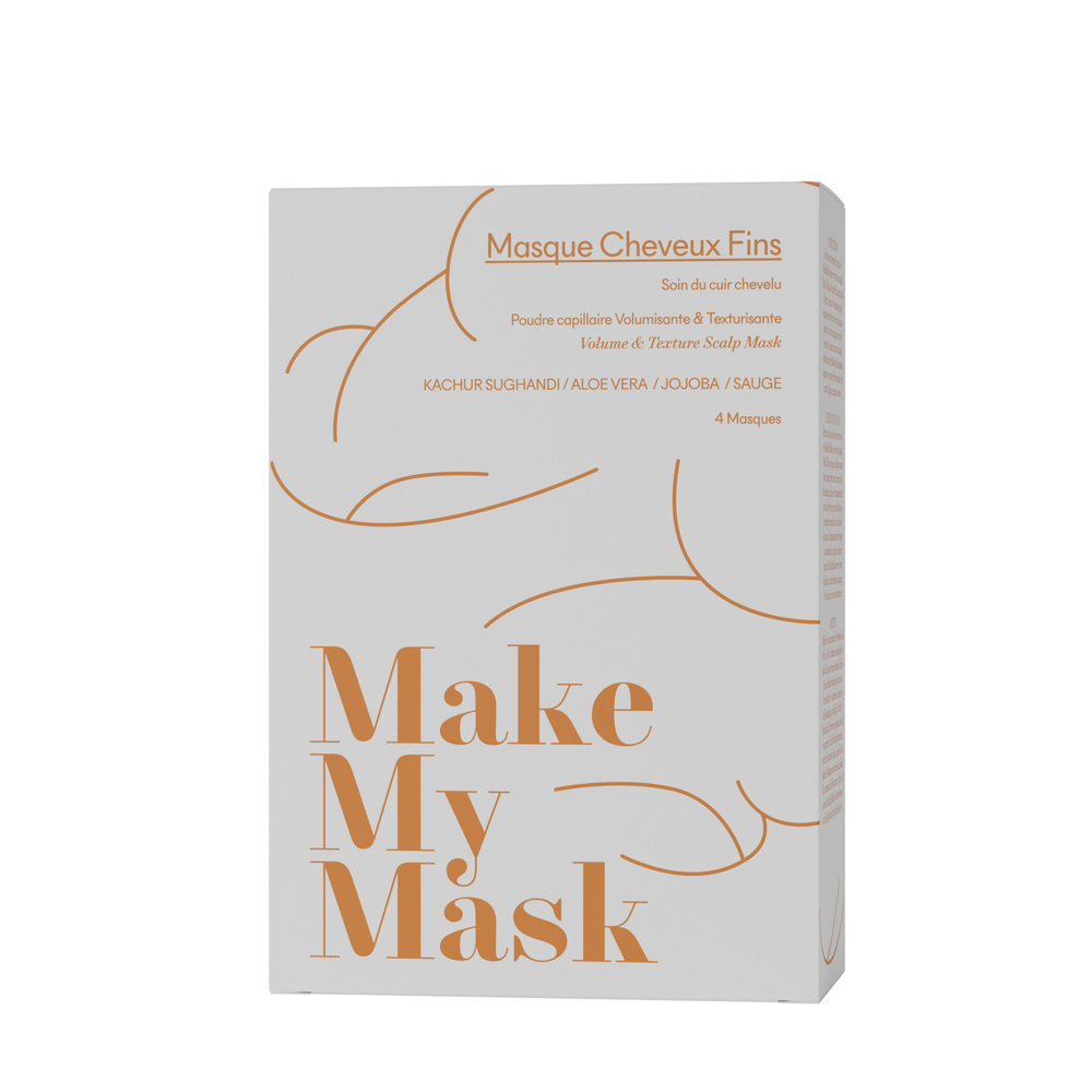 makemymask Masque Cheveux Fins - pack de 4 masques Masque capillaire