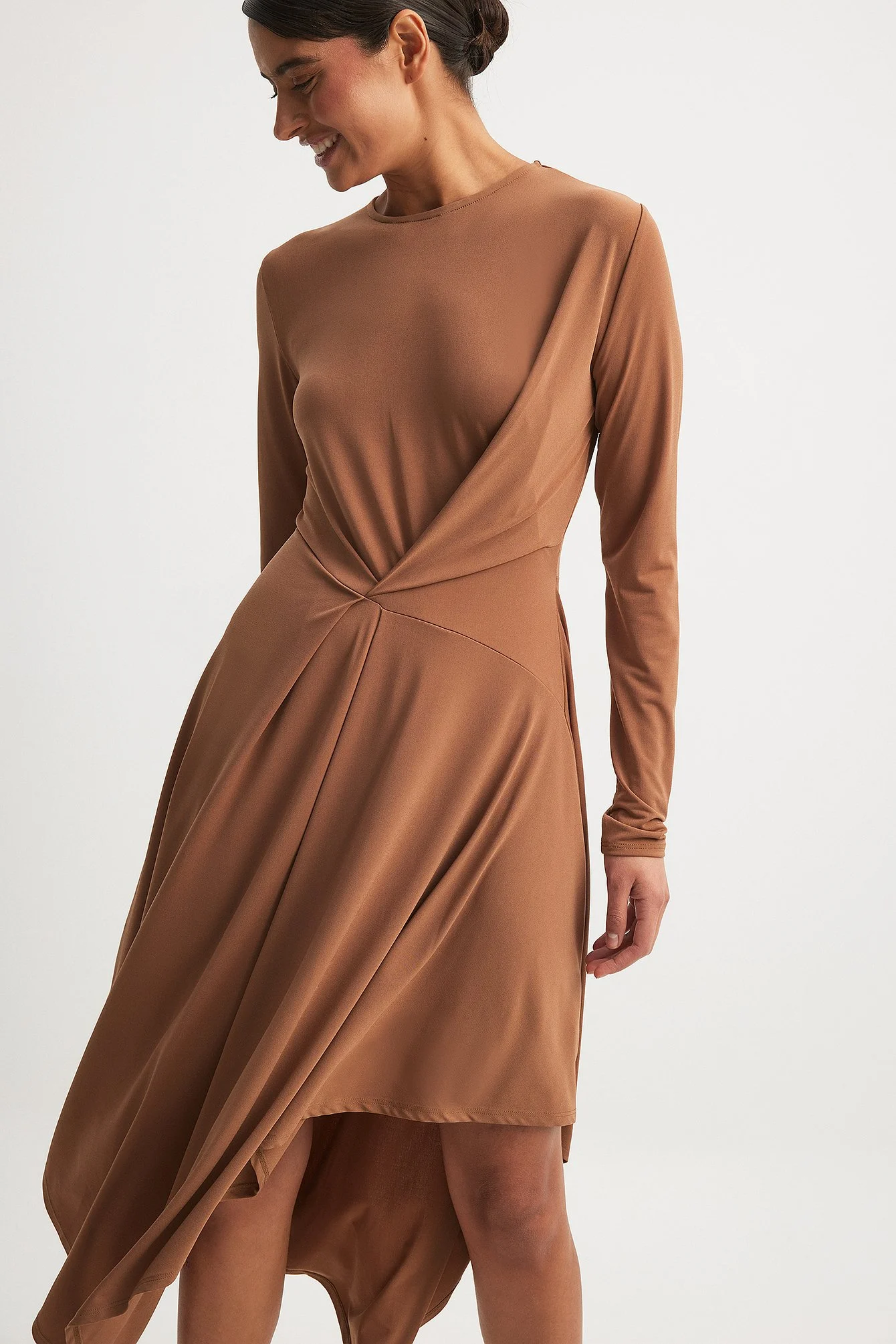 Draped Midi Dress