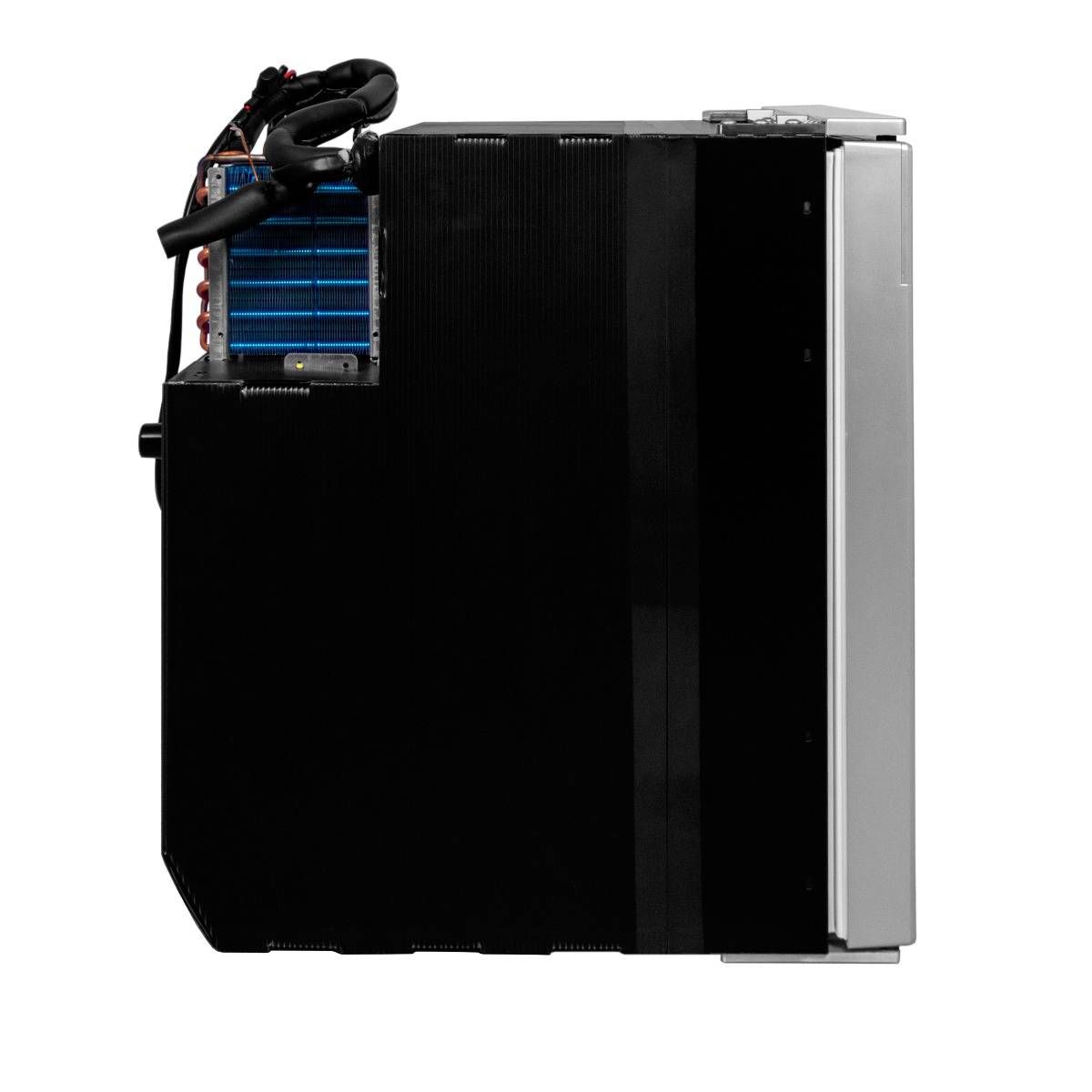 KuKoo 46,5 Liter silbernen Mini Kompressor Kühlschrank